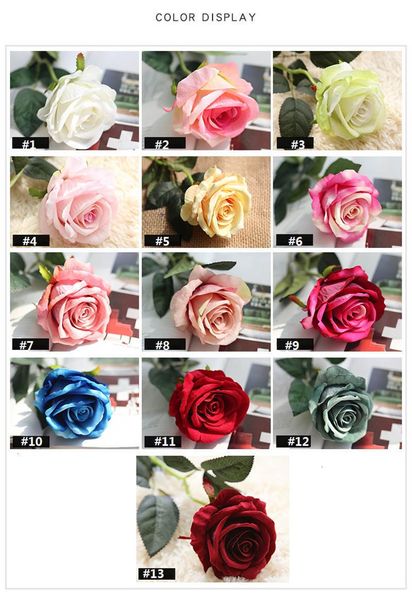 

wedding velvet artificial decoration false rose for party birthday garden diy flower heads branch valentine's day gift 1 nxycb