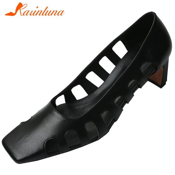 

karin genuine cow leather strange style concise pumps woman shoes slip-on shallow casual shoes women pumps, Black