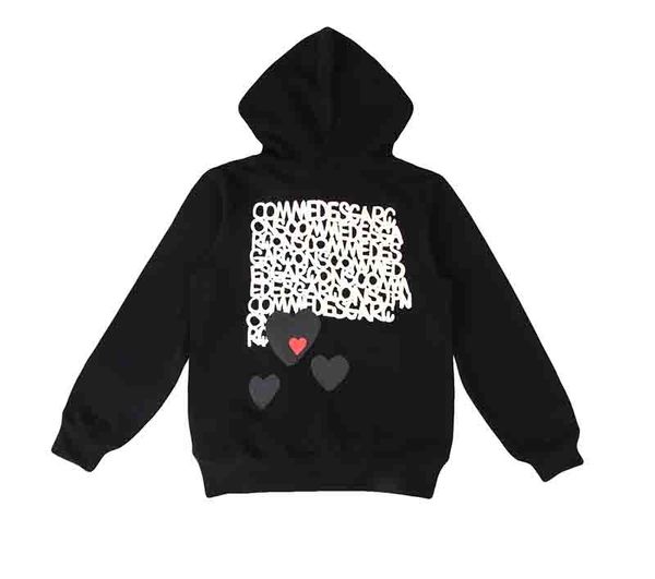 

womens hoodies 2020 fall & winter fashion new mens heart & letter print cardigan hoodie woman casual couple hooded hoodies size s-xl