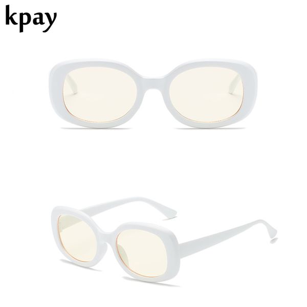 

retro kurt cobain sunglasses women men oval frame sun glasses fashion vintage female white black eyewear uv400 gafas de sol