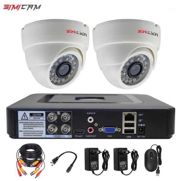 

cctv surveillance camera system system 4ch dvr 720p/1080p 2pcs ahd security camera ir waterproof outdoor video surveillance set1