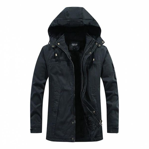 

winter warm men parkas jackets 2020 new parka coat velvet thick windproof hooded winter jackets men, Tan;black