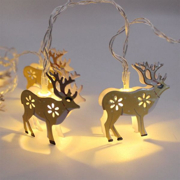 

christmas light string led battery light string holiday lights decorative light string - for terrace fence tree garden party wedding deer