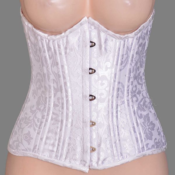 

double steel jacquard waistband, waist clip, lengthened chest support, gathered belt, palace body shaping garment, postpartum abdominal belt, Gray