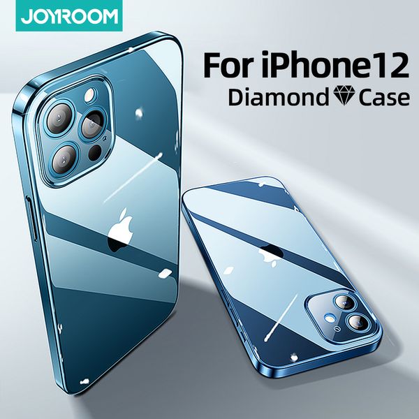 

joyroom clear ca iphone 12 pro max 12 mini pc+tpu shockproof full lens protection cover iphone 12 cases