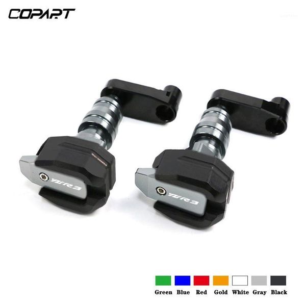 

motorcycle cnc falling protection for yzfr3 yzf-r3 yzf r3 2020 2020 frame slider anti crash pads protector1