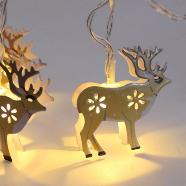 

christmas light string led battery light string holiday lights decorative light string - for terrace fence tree garden party wedding deer