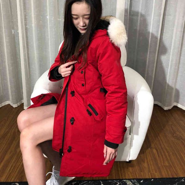 

Women's Down & Parkas Thick Women Winter Coats Womens Long Puffer Jackets Hat Detachable Outerwear High Quality Gifts I9FS, Black