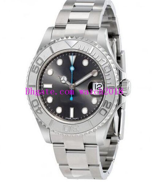 

luxury watches mechanical automatic 126622 40mm gray black dial calendar silver stainless steel bracelet men's wristwatch, Slivery;brown