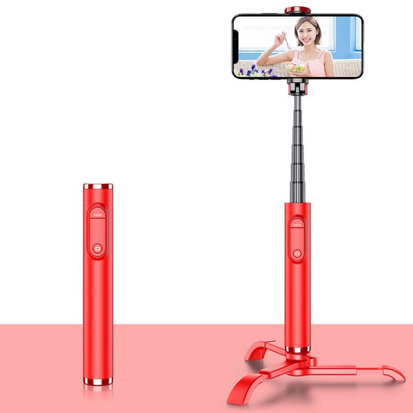

rotatable selfie stick bluetooth remote control with portable mobile holder tripod camera for phone