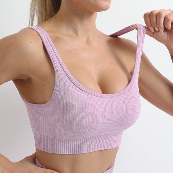 

gym clothing seamless nylon breathable women yoga bra solid color and sports wear outdoor exercise clothes running fast dry1, White;black