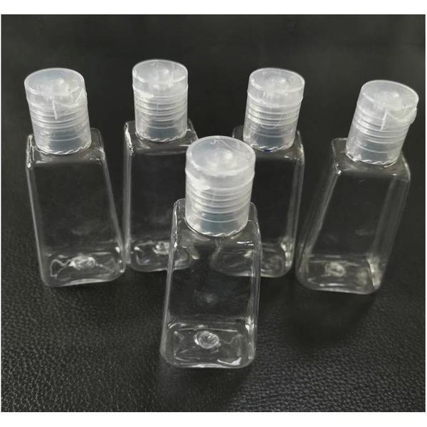 

1oz flip cap travel containers plastic bottles travel empty clear refillable containers for makeup liquid sample 9rs8n