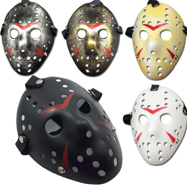 

cosplay face black-red full jason killer mask mask jason vs friday horror hockey halloween costume scary mask