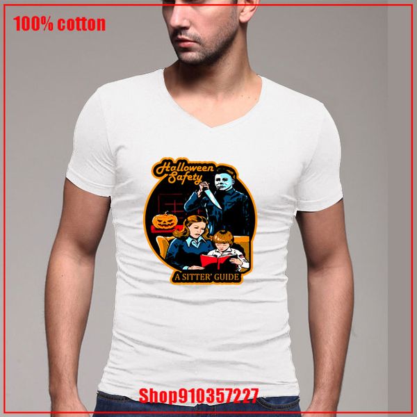 

halloween sefety a sistter guide v summer fashion brand slim short sleeved men fitness v mens casual sport hooded sweatshirt hoodie t shirt