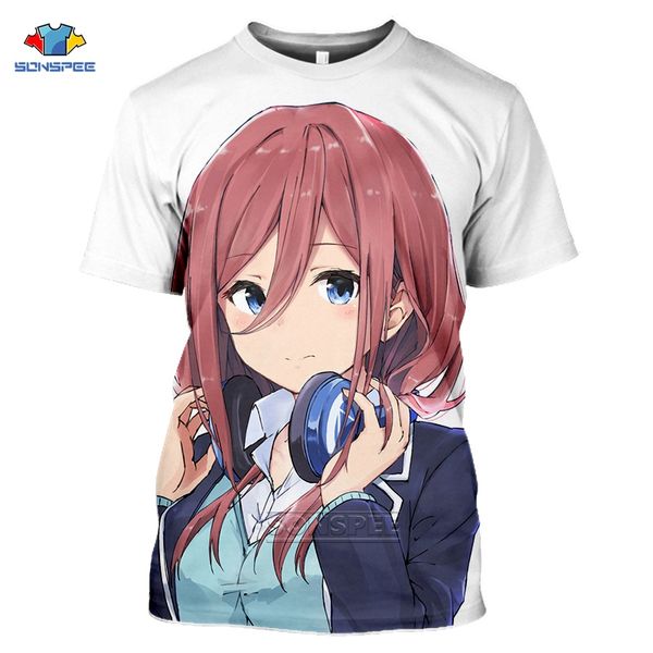 

anime the quintessential quintuplets men gym clothing 3d print shirts kawaii funny funny men clothing