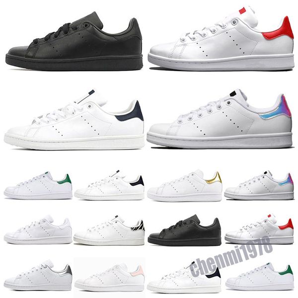 

new fashion men women athletic shoes stan smith triple white zebra black pink superstars university red foundation mens sneakers 36-45 c19