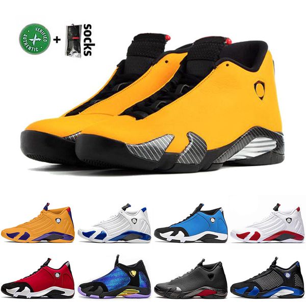 

2021 new jumpman 14 14s xiv basketball shoes reverse yellow university gold gym blue red suede retro graphite men women trainers sneakers, White;red