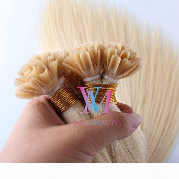 

single drawn european keratin human hair extension virgin cuticle aligned full cuticle russian u tip 0.8g*100 stand 80g, Black