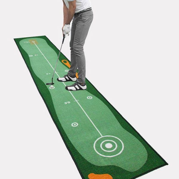 

large golf practice carpet mat putter putting mat green golf indoor practice office1