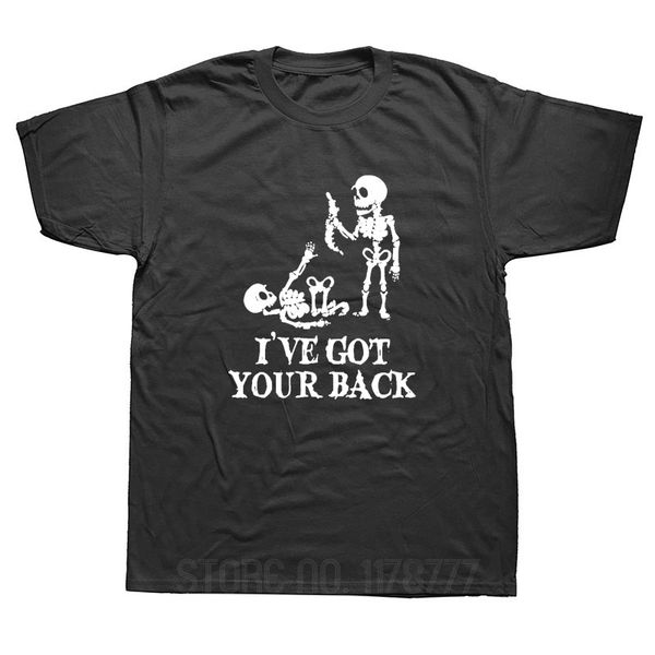 

skeleton got your back funny summer new short sleeves hip hop printed plus size tees streetwear sport hooded sweatshirt hoodie t shirt