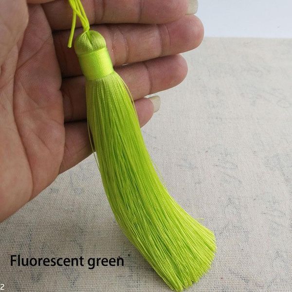 

wholesale 12pcs lot 12cm tassels with hanging ring silk sewing tassel trim decorative key tassels for curtains home decoration h jllbyv
