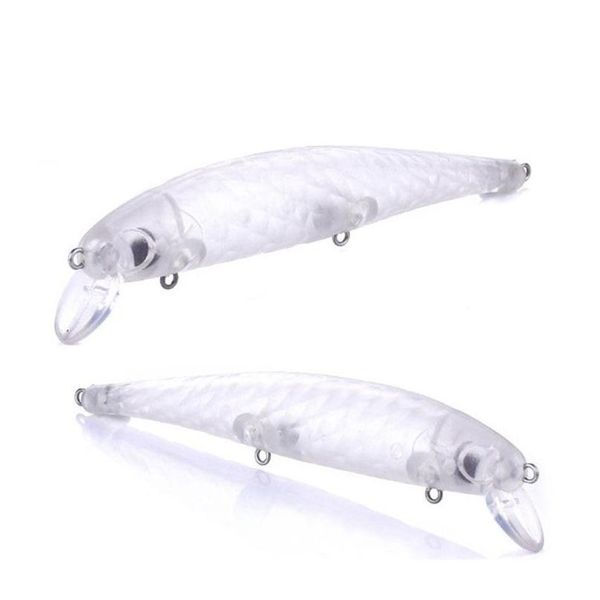 

abs plastic unpainted suspending jerkbait embryo blank body lure 12cm 15g diy color laser baits model accessories