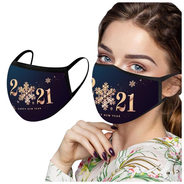 

2021 взрослых рождество рот маска партии дышащий для лица рм2,5 ткань маске masque моющийся повторное использование маски для лица взрослый, Black