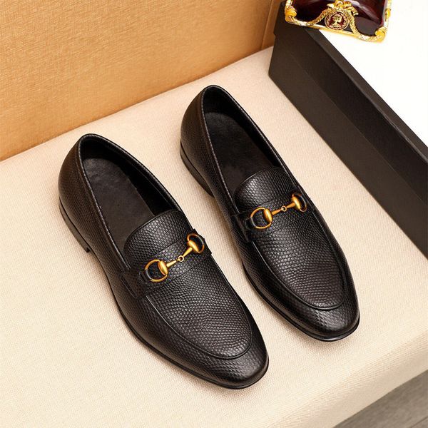 

luxury brands men leather formal business shoes male office work flat shoes men oxford breathable party wedding anniversary shoes, Black