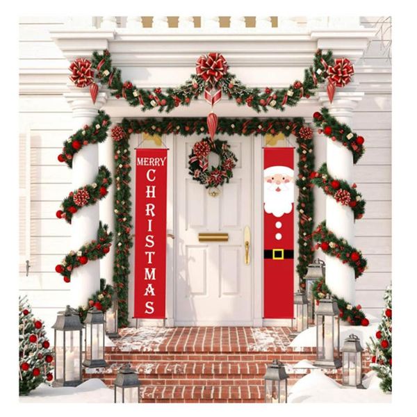

welcome merry christmas hanging door banner ornaments christmas decorations for home indoor outdoor xmas decor new year natal