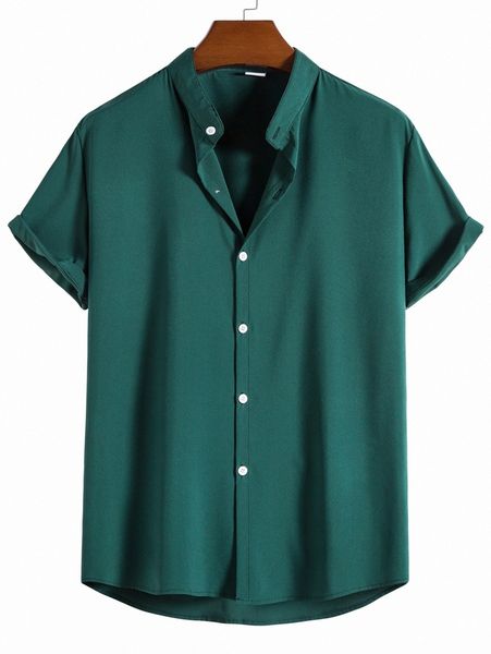 

men solid button through shirt h9ro#, White;black