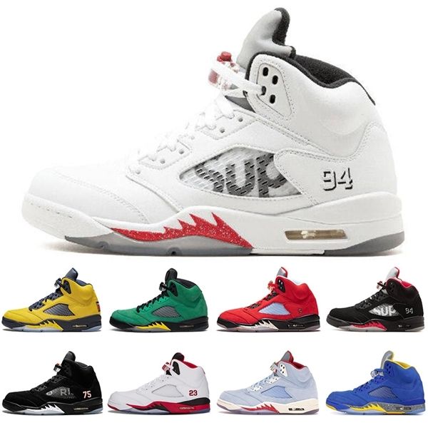 

2020 новый jumpman 5 5s топ 3 огнь красного мичиган мужской спортивной обуви oregon ducks oreo змеиных \ оптовых \ rretro кроссовки инструкт