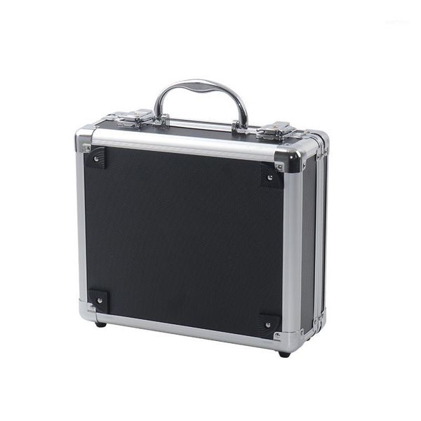 

portable aluminum alloy tool box file storage box anti- equipment instrument with lock pre-cut cotton 260x220x100m1