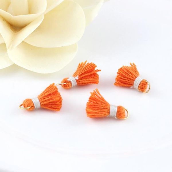 

30pcs 1.5cm mini cotton thread tassel pendant for jewelry making diy bracelet cellphone pendant finding craft supplies h wmtwdu