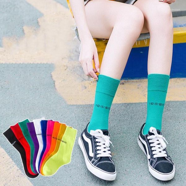 

socks & hosiery women solid neon ankle girls bright sport female yellow green orange fuchsia winter short sock 6pairs/ lot1, Black;white
