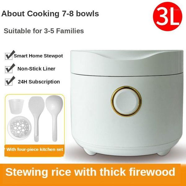 

aux mini rice cooker 3l kitchen small rice cooker portable household electric1