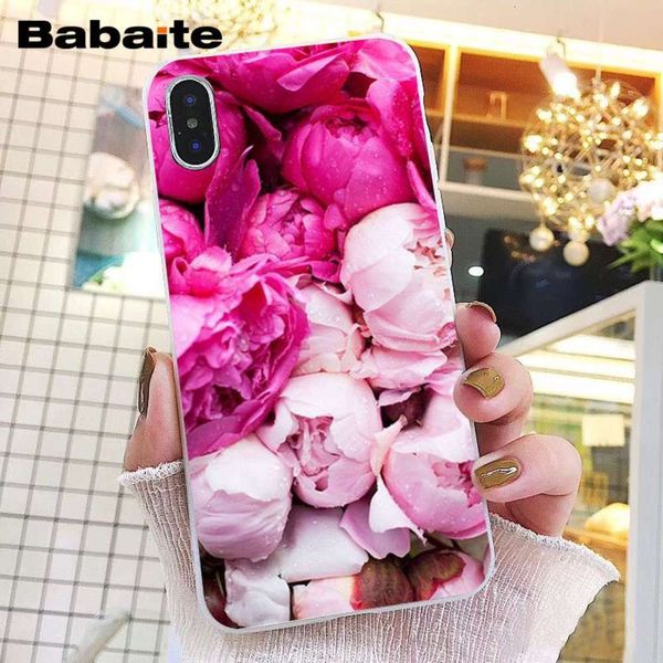 

qamobile phone case with peony in vase for vip, elegant protection, pink, purple, for vip 1211 pro 11pro max 8 766s plus x xs maxvfr