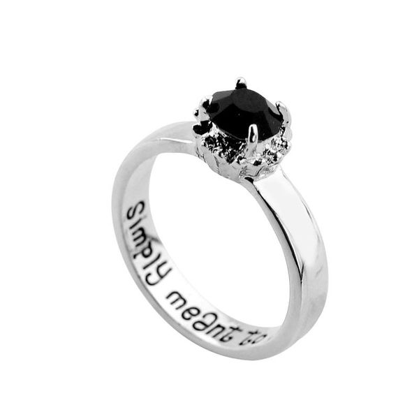 

the nightmare before christmas ring sally and jack we are simply meant to be letter ring for women charm jewelry accessories, Golden;silver