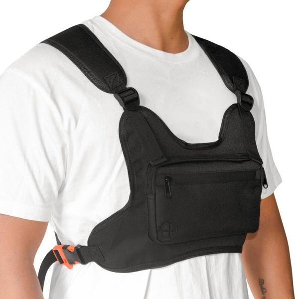 

1000d nylon tactical shoulder bags chest rig bag waist packs adjustable multifunctional pockets west waistcoat climbing bag