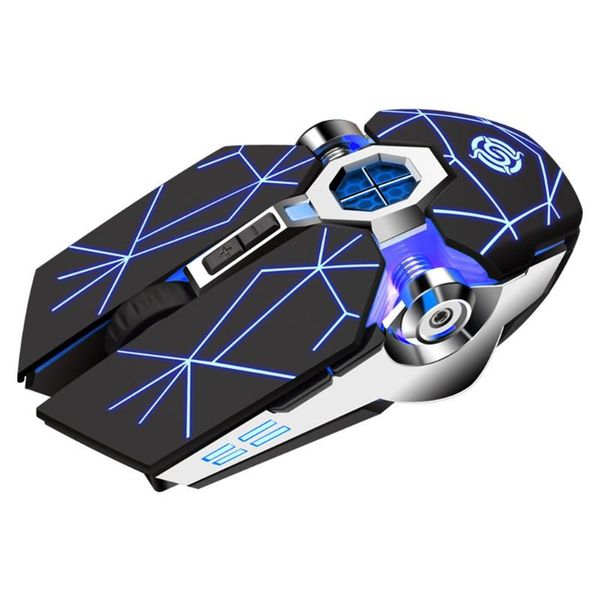 

new professional gaming mouse mechanical wired silent mouse 3200dpi 7 buttons backlit computer support macro definition