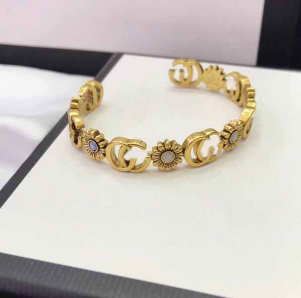 

bangle fashion new seiko retro bracelet jewelry bronze bracelets adjustable open letter jewelry gift, Black