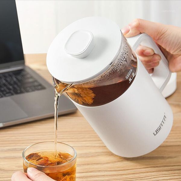 

health pot mini household glass water cup mini flower maker automatic office small touch control electric kettle1