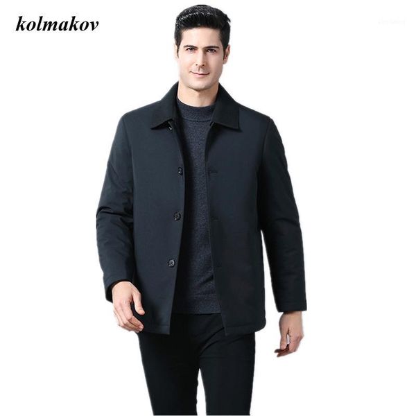 

new arrival autumn and winter style men's removable collar stand collar cotton padded clothes business casual cotton jacket coat1, Black