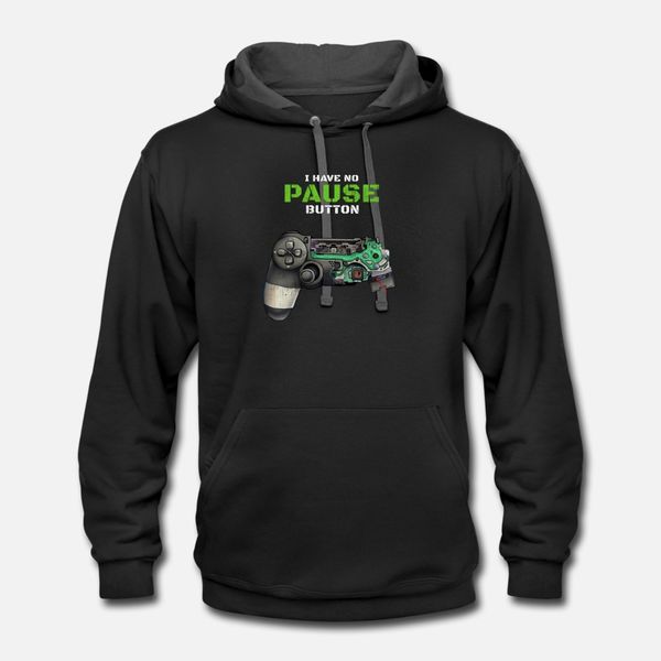 

i have no pause button gamer t shirt hip hop black tracksuit hoodie sweatshirt