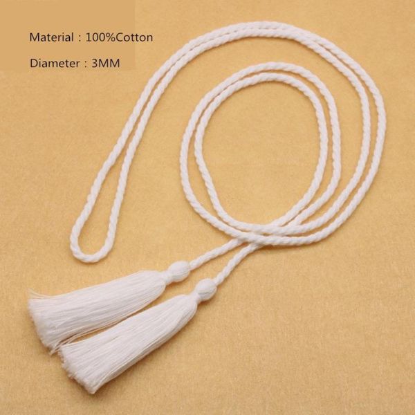 

5pcs polyester cotton two head rope tape tassels home textile curtain clothing pendant craft tassels diy clothing decoration h sqceyg