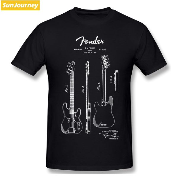 

guitar 1953 patent blueprint art t shirt oversized o-neck cotton custom short sleeve men tshirt sport hooded sweatshirt hoodie