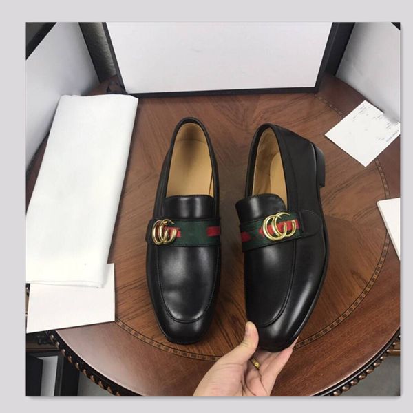 

2021 formal dress shoes for designers brands men black genuine leather shoes pointed toe mens business oxfords casual shoes