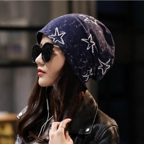 

cokk hat женские шапочки звезды шаблон растягивающие шляпы для женщин мужчины унисекс лето осень осень капота женские шансы мода 2020 новый, Blue;gray