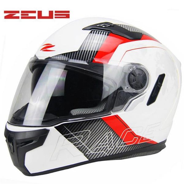 

zeus motorcycle helmet double lens full helmet ventilation and ventilation four seasons are suitable for riding equipment 8131