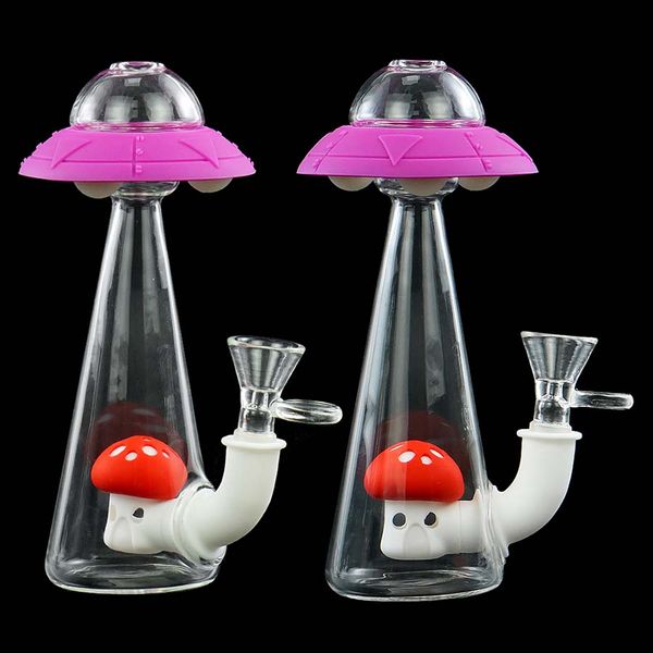 fumar água tubulação de vidro villah Bongs Silicone tabaco Bubbler Dab Rig Rig Rigs Petróleo Herb Tubulações