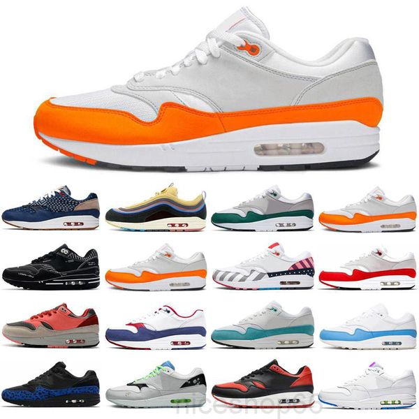 

2021 new 87 air anniversary 1 piet parra sneakers premium lunar 1s deluxe watermelon 97/1 sean wotherspoon tinker sketch to shelf shoe kk2z, Black